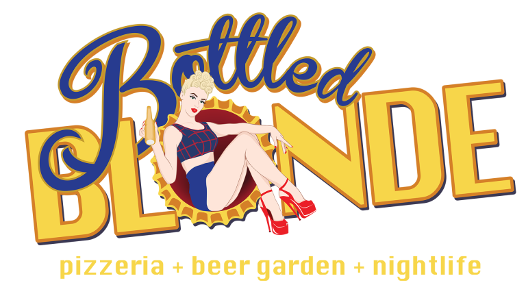 Bottled Blonde Logo - Pizzeria + Beer Garden + Nightlife